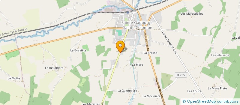 localisation de l'entreprise MADAME ISABELLE SEIGNEUR à SAINTE-GAUBURGE-SAINTE-COLOMBE