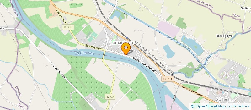 localisation de l'entreprise MADAME ISABELLE SEJALON  LAMAGISTERE