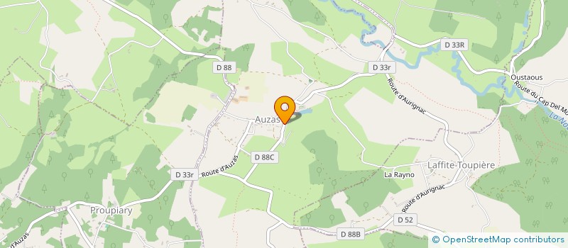 localisation de l'entreprise MADAME ISABELLE SEMANAZ  AUZAS