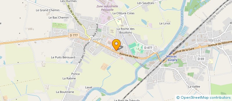 localisation de l'entreprise MADAME ISABELLE SEMAVOINE  GUIPRY-MESSAC