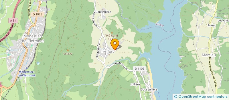 localisation de l'entreprise MADAME ISABELLE SENDOWSKI  TREFFORT