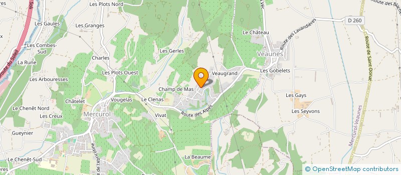 localisation de l'entreprise MADAME ISABELLE SENERCHIA  MERCUROL-VEAUNES