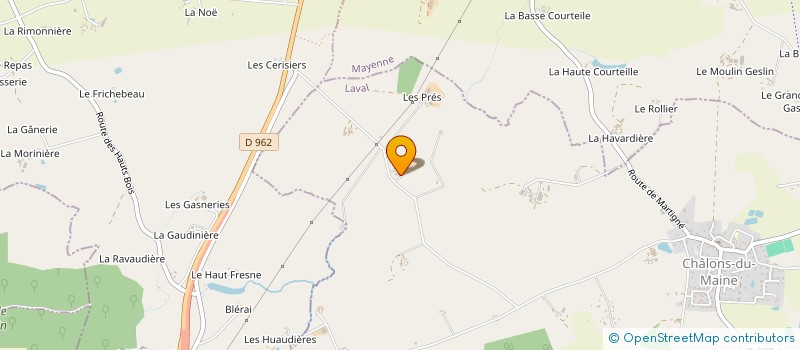 localisation de l'entreprise MADAME ISABELLE SERGENT à CHALONS-DU-MAINE