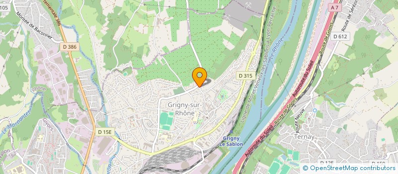 localisation de l'entreprise MADAME ISABELLE SERRA  GRIGNY-SUR-RHONE