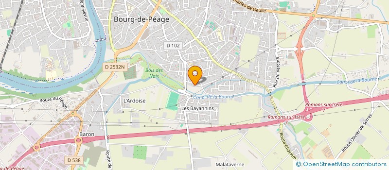 localisation de l'entreprise MADAME ISABELLE SERVIEN  BOURG-DE-PEAGE