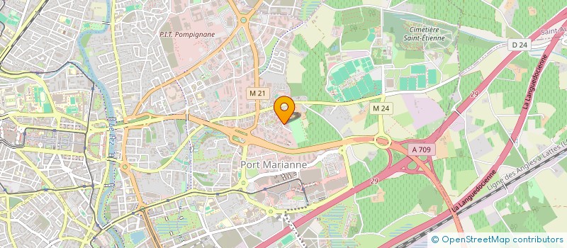 localisation de l'entreprise MADAME ISABELLE SIEG  MONTPELLIER