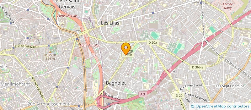 localisation de l'entreprise MADAME ISABELLE SIEGEL à BAGNOLET