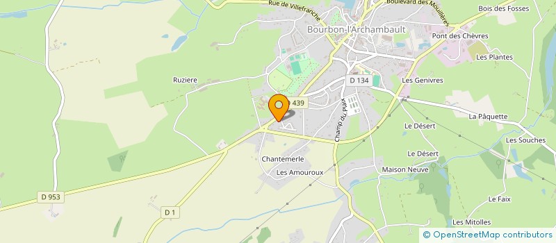 localisation de l'entreprise MADAME ISABELLE SIGNORET à BOURBON-L'ARCHAMBAULT