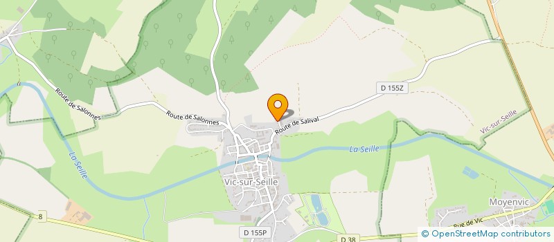 localisation de l'entreprise MADAME ISABELLE SIMON  VIC-SUR-SEILLE