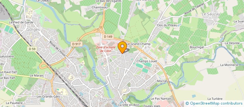 localisation de l'entreprise MADAME ISABELLE SIMON  CLISSON