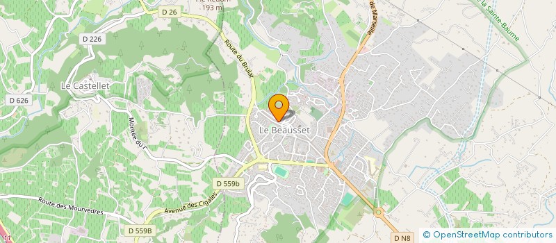 localisation de l'entreprise MADAME ISABELLE SIMONI  LE BEAUSSET