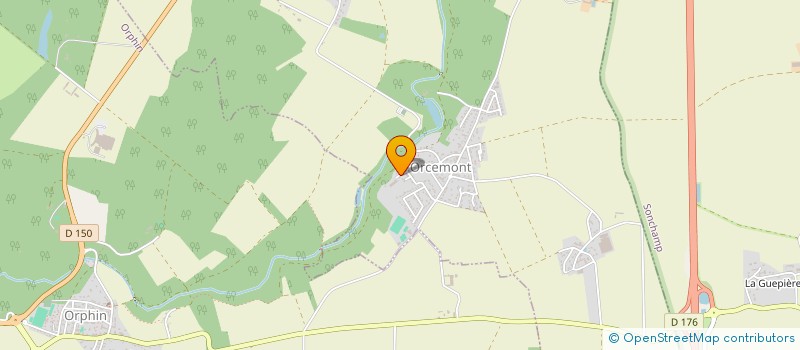 localisation de l'entreprise MADAME ISABELLE SIMONIN à ORCEMONT