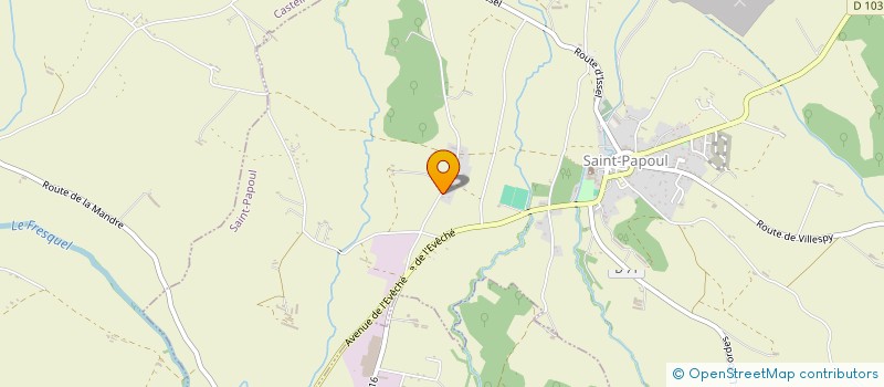 localisation de l'entreprise MADAME ISABELLE SINDOU  SAINT-PAPOUL
