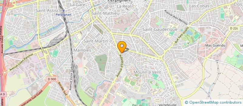 localisation de l'entreprise MADAME ISABELLE SINOTE  PERPIGNAN