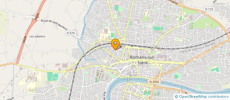 localisation de l'entreprise MADAME ISABELLE SLEMPKES à ROMANS-SUR-ISERE