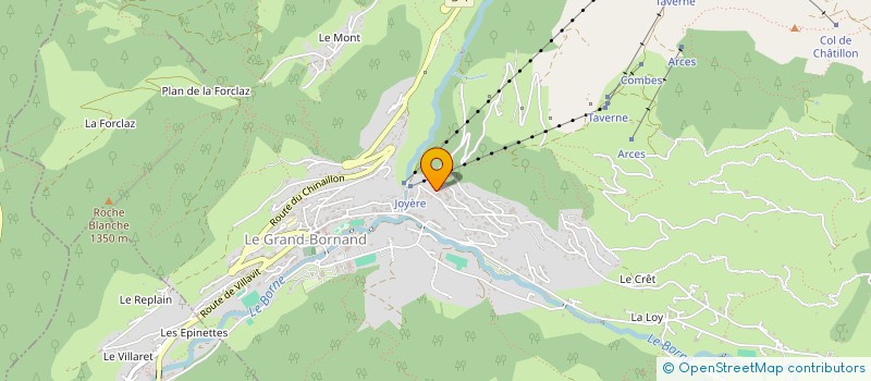 localisation de l'entreprise MADAME ISABELLE SLOMIANY  LE GRAND-BORNAND