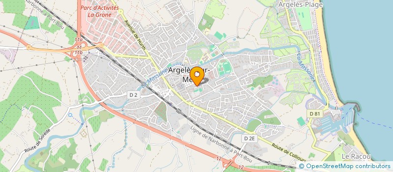 localisation de l'entreprise MADAME ISABELLE SOLLIER à ARGELES-SUR-MER