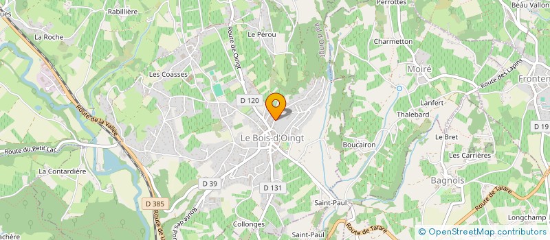 localisation de l'entreprise MADAME ISABELLE SONNERY  VAL D'OINGT