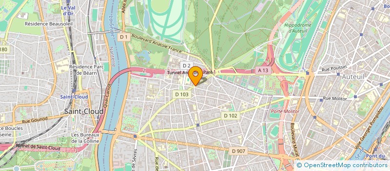 localisation de l'entreprise MADAME ISABELLE SORDIER  BOULOGNE-BILLANCOURT