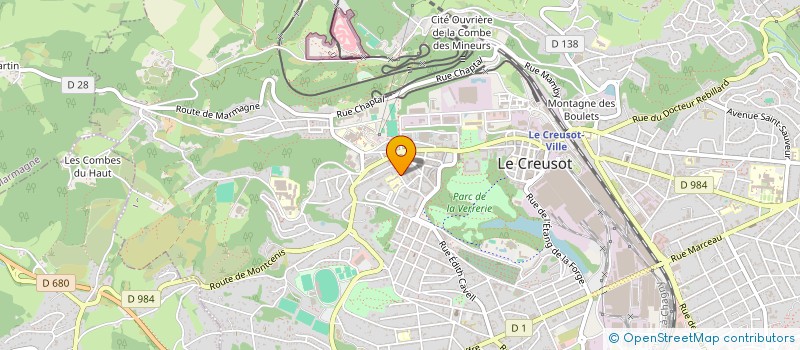 localisation de l'entreprise MADAME ISABELLE SORET à LE CREUSOT