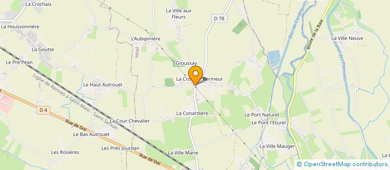 localisation de l'entreprise MADAME ISABELLE SORRE  HIREL