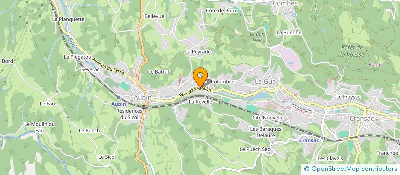 localisation de l'entreprise MADAME ISABELLE SOULABAIL  AUBIN