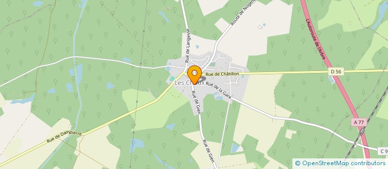 localisation de l'entreprise MADAME ISABELLE SOYER à LES CHOUX