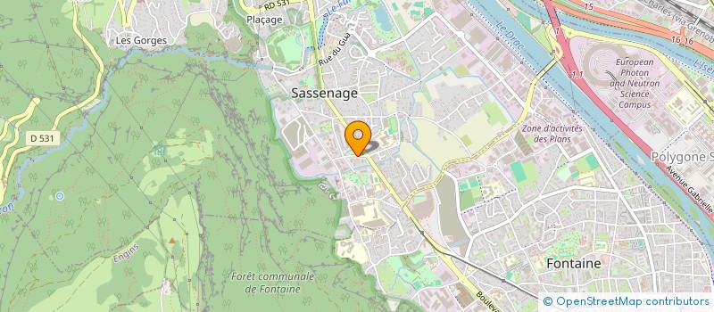 localisation de l'entreprise MADAME ISABELLE SPARAPANO  SASSENAGE