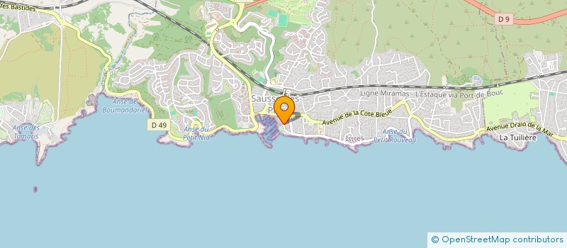 localisation de l'entreprise MADAME ISABELLE STAMPE  SAUSSET-LES-PINS