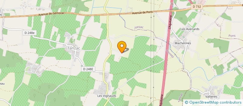 localisation de l'entreprise MADAME ISABELLE STEIN  TANZAC