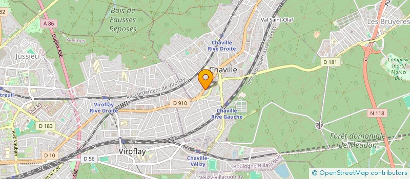 localisation de l'entreprise MADAME ISABELLE STIEGLER à CHAVILLE