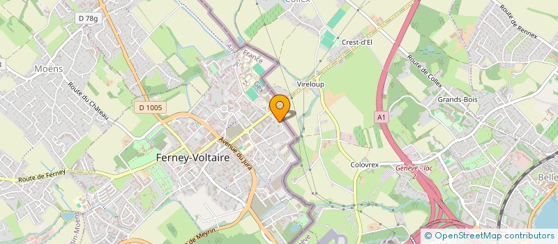 localisation de l'entreprise MADAME ISABELLE STRIBY à FERNEY-VOLTAIRE