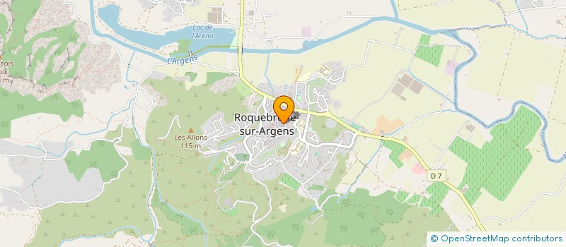 localisation de l'entreprise MADAME ISABELLE SUCHET à ROQUEBRUNE-SUR-ARGENS