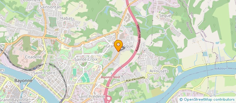 localisation de l'entreprise MADAME ISABELLE SUSPERREGUI  BAYONNE