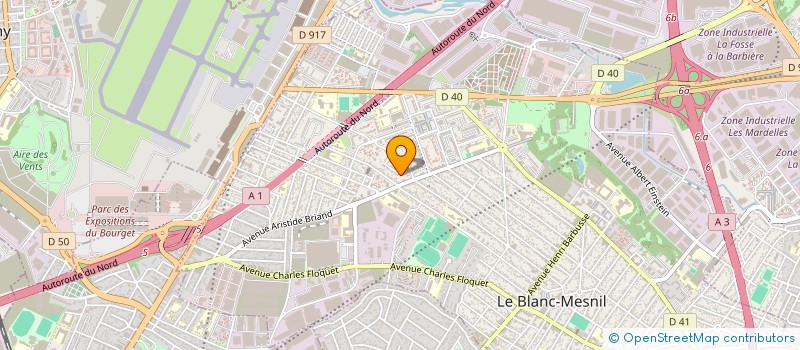 localisation de l'entreprise MADAME ISABELLE SYLVESTRE à LE BLANC-MESNIL