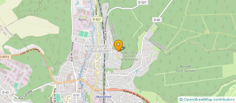 localisation de l'entreprise MADAME ISABELLE TABESSE  NOTRE-DAME-DE-BONDEVILLE