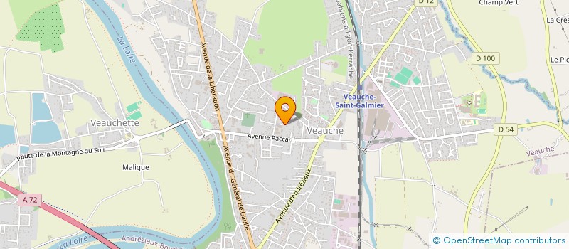 localisation de l'entreprise MADAME ISABELLE TAGLIOLI  VEAUCHE