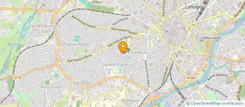 localisation de l'entreprise MADAME ISABELLE TAILLARD à LIMOGES