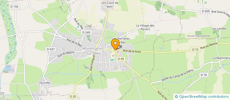 localisation de l'entreprise MADAME ISABELLE TALVAST  GOUVILLE-SUR-MER