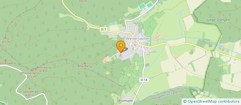 localisation de l'entreprise MADAME ISABELLE TANNIER  WEITERSWILLER