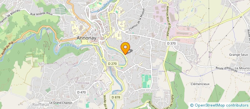 localisation de l'entreprise MADAME ISABELLE TEIL  ANNONAY