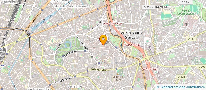 localisation de l'entreprise MADAME ISABELLE TESTE DU BAILLER  PARIS