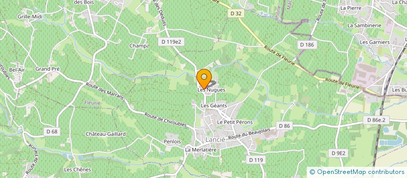 localisation de l'entreprise MADAME ISABELLE TESTI à SAINT JEAN D'ARDIERES