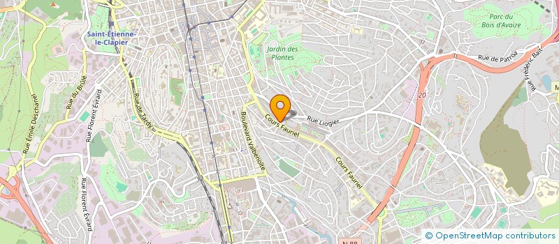 localisation de l'entreprise MADAME ISABELLE TEYSSIER  SAINT-ETIENNE