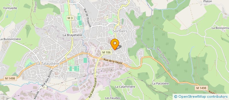 localisation de l'entreprise MADAME ISABELLE THELISSON  SORBIERS