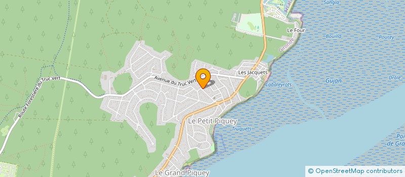 localisation de l'entreprise MADAME ISABELLE THENIER  LEGE-CAP-FERRET