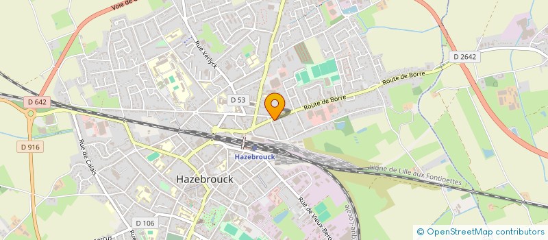 localisation de l'entreprise MADAME ISABELLE THERACHE à HAZEBROUCK