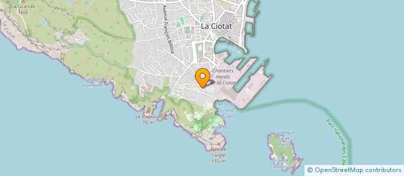 localisation de l'entreprise MADAME ISABELLE THEVENOT  LA CIOTAT