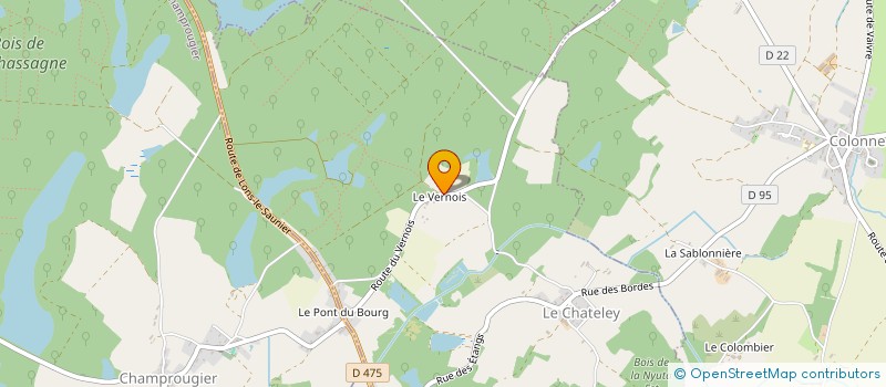 localisation de l'entreprise MADAME ISABELLE THIBAUD  LE CHATELEY