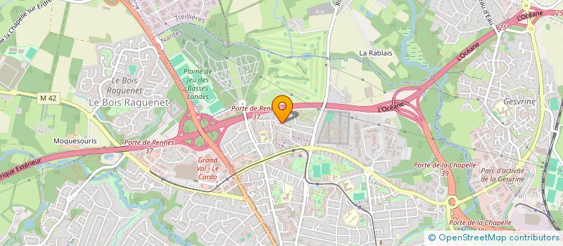 localisation de l'entreprise MADAME ISABELLE THIBAULT  NANTES